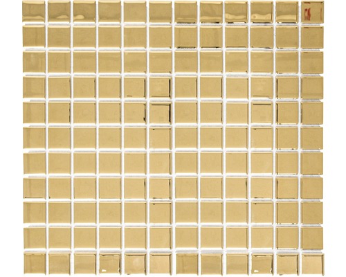 Mozaïektegel glas Crystal CM 4GO1 goud 30,5x32,5 cm Mozaïektegel van glas