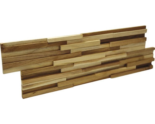 Houten wandbekleding gemaakt van afzonderlijke stukken hout