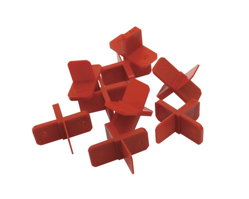 Verschillende tegelkruisen voor het leggen van tegels