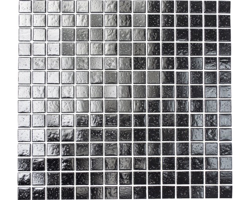 Mozaïektegel glas A 50 zwart 30,5x32,5 cm Mozaïektegels van glas, vierkant