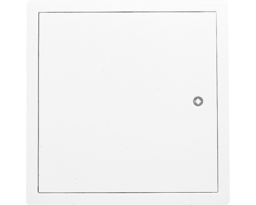 Inspectiedeur Softline plaatstaal verzinkt wit RAL 9016 met verzonken 4-kantafsluiting 20 x 20 cm