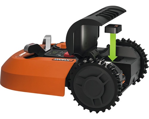 Worx robotmaaier met accu-installatie