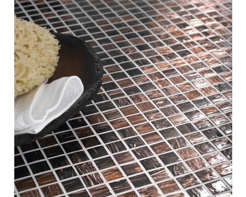 Glazen mozaïektegels, vierkante vorm