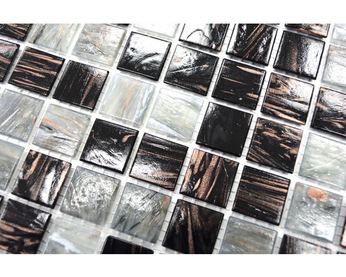 Glazen mozaïektegels met vierkant patroon voor wand en vloer