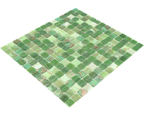 Mozaïektegels in vierkant groen