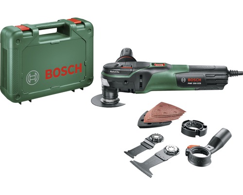 Bosch multifunctioneel gereedschap PMF 350 CES set met accessoires en transportkoffer