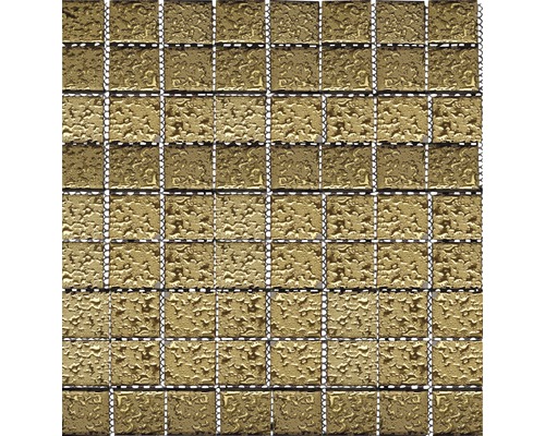 Mozaïektegel keramisch GO 282 goud 30,5x32,5 cm Vierkante mozaïektegels van metaal