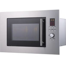 Inbouwmagnetron met digitaal display en bedieningspaneel.