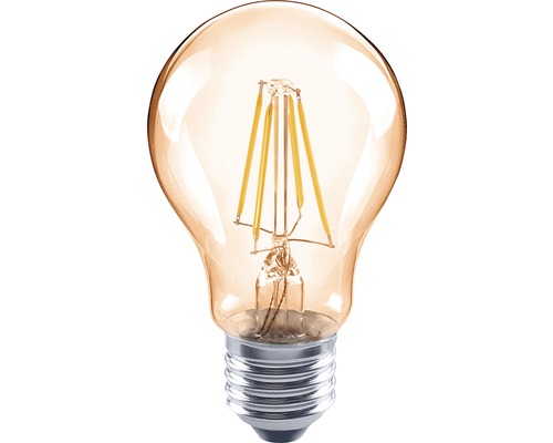 FLAIR LED Filament lamp E27/4W peervorm amber