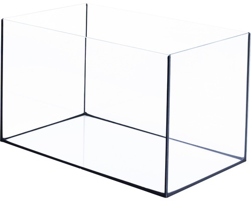 Leeg rechthoekig aquarium van glas