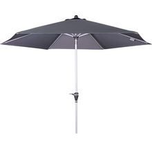 Grijze parasol met vierkante vorm