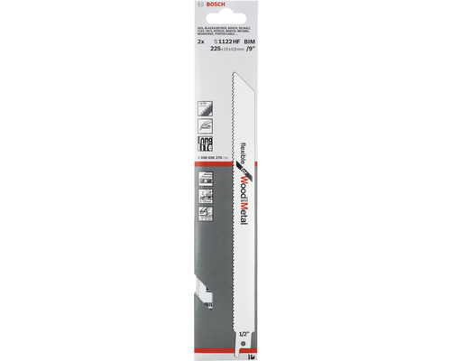 Bosch decoupeerzaagblad set, twee stuks, 225x19x0,9 mm