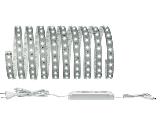 PAULMANN MaxLED 500 LED-strip basisset daglichtwit 300 cm zilver ongecoat LED-strip met voeding en stekker