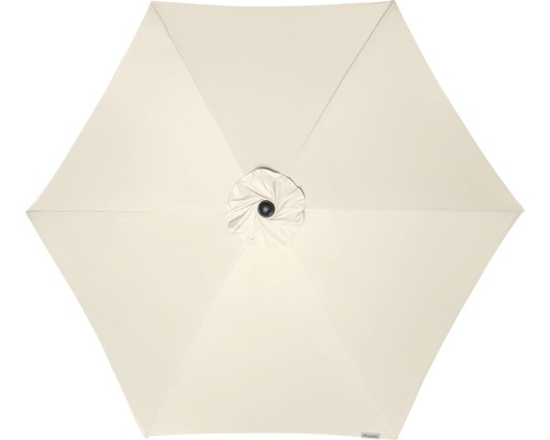 Bovenaanzicht van een tuinzonne parasol