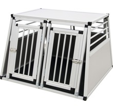 Hondentransportbox van aluminium met twee deuren