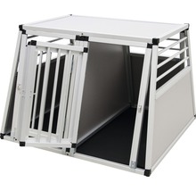 Hondenkennel van aluminium met open deur