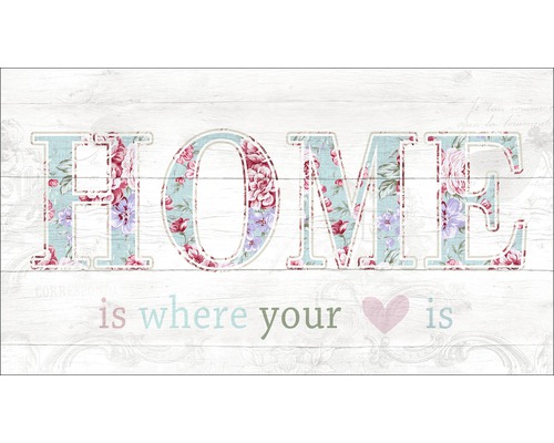 PURE LIVING Decopaneel Home is where the heart is 15x30 cm