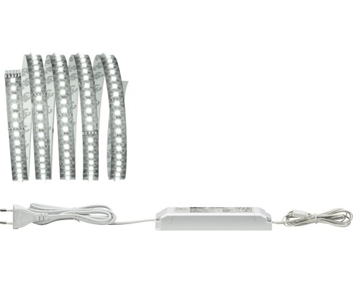 PAULMANN MaxLED 1000 LED-strip basisset daglichtwit 150 cm zilver ongecoat Ledstrip met stekker en voorschakelapparaat