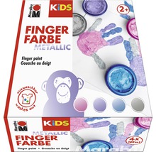 MARABU KiDS Vingerverfset metallic 4 x 100 ml