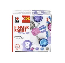 MARABU KiDS Vingerverfset metallic 4 x 100 ml