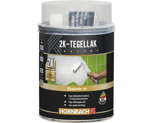 HORNBACH Tegellak 2 componenten glanzend wit 750 ml incl. harder 20 ml