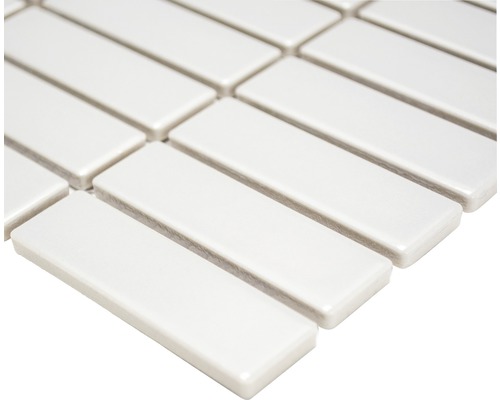 Keramische mozaïektegel in langwerpige vorm