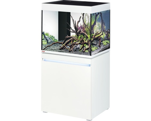 EHEIM Aquariumcombinatie Incpiria 230 L met LED-verlichting en verlichte onderkast alpen 70x60x144 cm