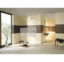 BREUER Inloopdouche Entra chroom 140 cm terrazzo wit