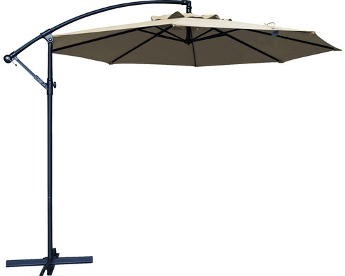 SOLUNA Zweefparasol Lyon ecru Ø 300 cm, hoogte 257 cm