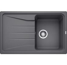 Grijze gootsteen met afdruiprek