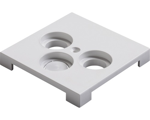 Vierkante sokkelplaat met drie uitsparingen