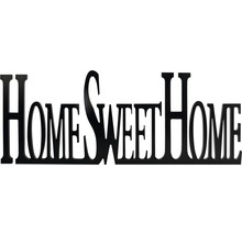 THE WALL Wanddecoratie tekst Home Sweet Home hout 76x29 cm-thumb-0