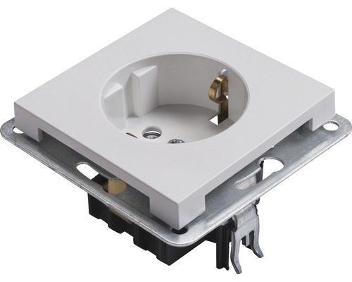 Stopcontactinzetstuk met metalen frame