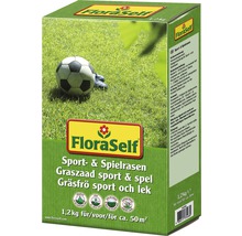 FloraSelf Sport- en speelgazon zaad pakket, 1.2 kg