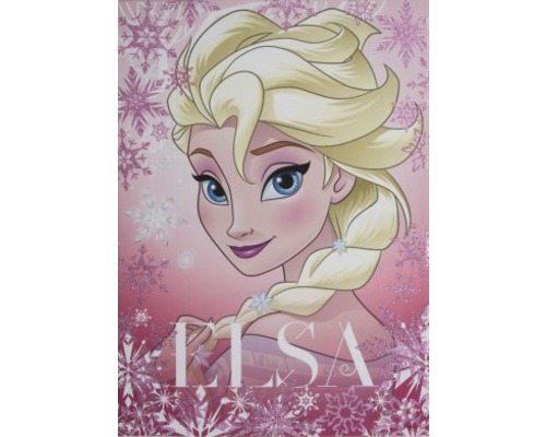 DISNEY Schilderij canvas glitter Frozen Elsa 50x70 cm