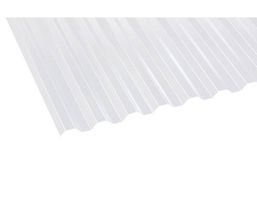 PVC golfplaat trapeze 70/18 helder 2500 x 1090 x 0,8 mm Golfplaat van kunststof