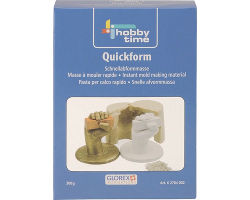 GLOREX Quickform afvormmassa doos 200 gram Hobby Time Quickform Snelafvormmassa verpakking