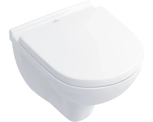 VILLEROY & BOCH Hangend toilet O.Novo compact incl. softclose wc-bril met quick-release