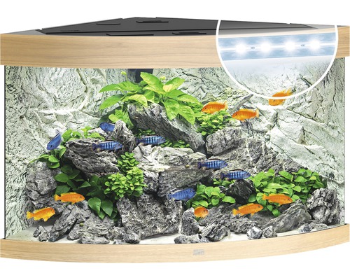 JUWEL Aquarium Trigon LED licht hout 190 L, 99x70x60 cm