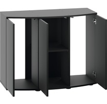 Aquariumonderkast met open deuren voor het opbergen van aquariumaccessoires