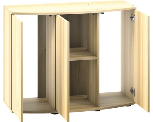 Aquariumonderkast met open en gesloten vakken