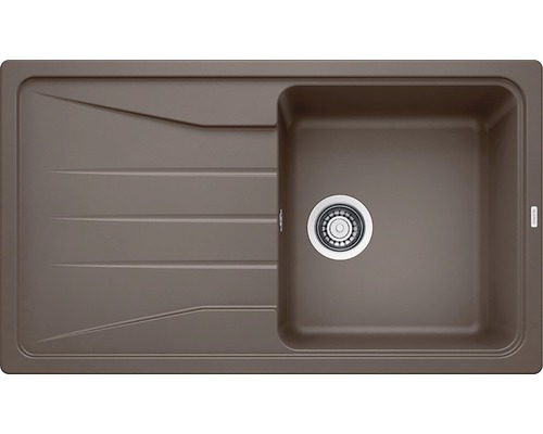 Spoelbak van silgranit met afdruiprek