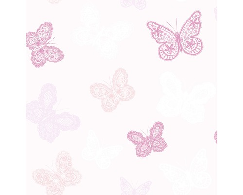 SUPERFRESCO EASY Vliesbehang 100114 vlinders roze