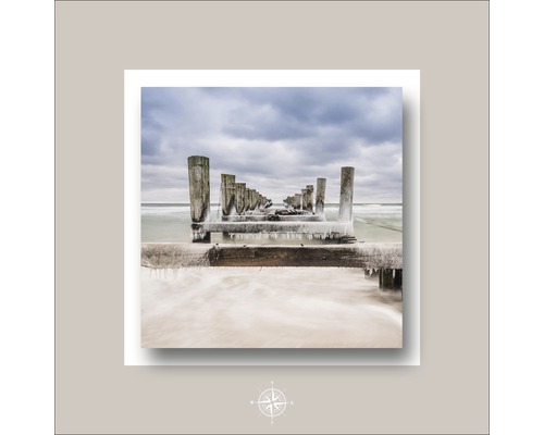 Fotografie van een pier in de winter