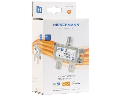 Hirschmann Multimedia kabelverdeler in productverpakking