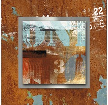 Decoratieve wandafbeelding met abstract ontwerp en cijferpatroon