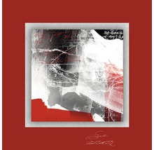 Abstracte muurdecoratie met schriftmotieven