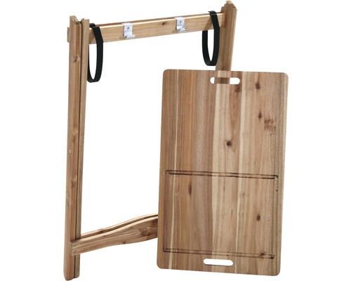 Houten dienblad met onderstel