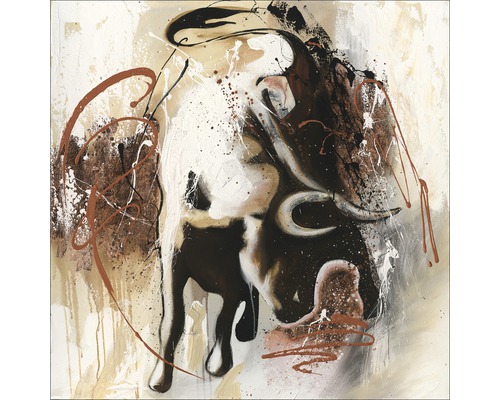 PURE LIVING Schilderij canvas Taurus 100x100 cm