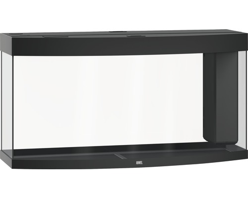 Leeg aquarium met zwarte rand